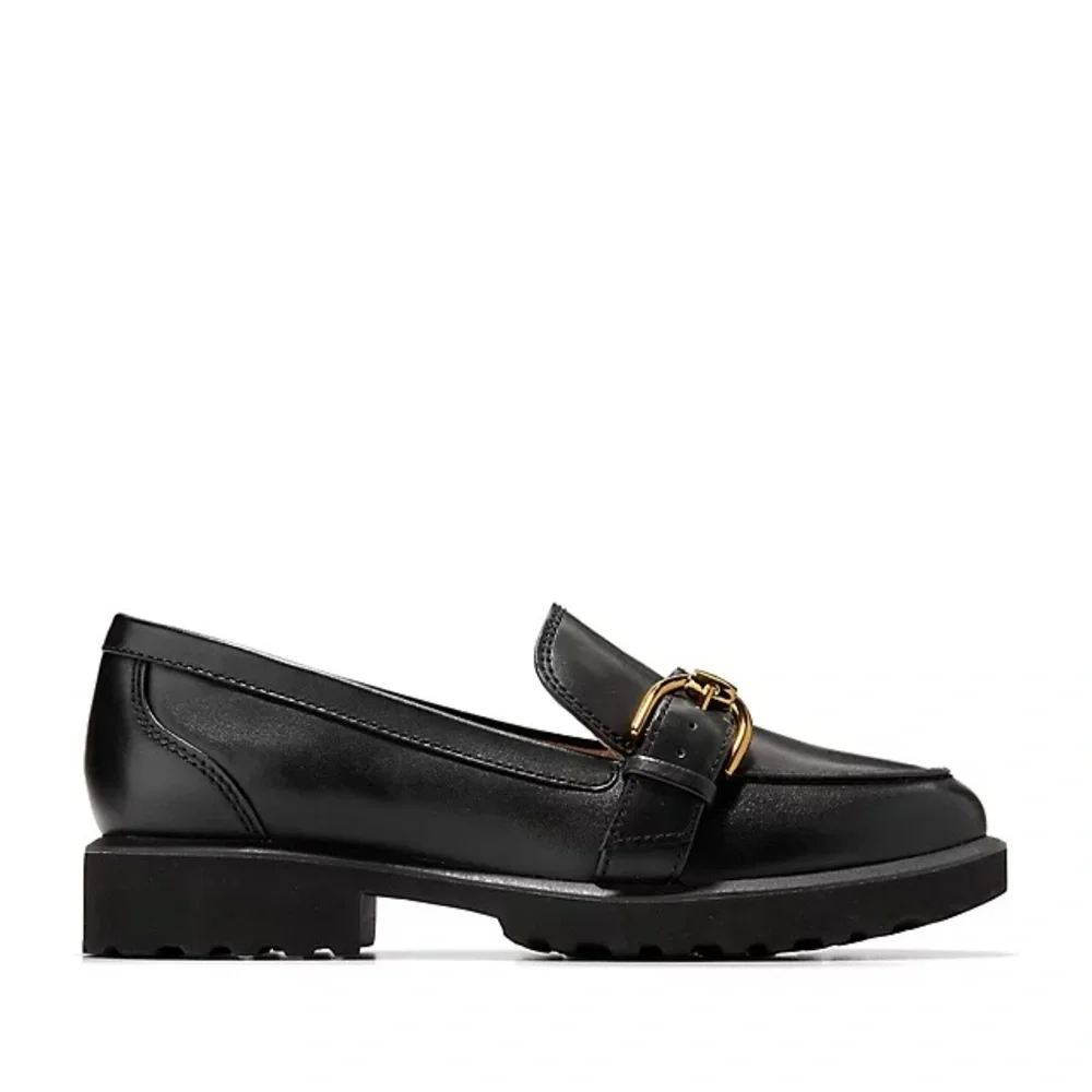 Cole Haan Giana Buckle Loafers in Black
